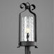 Hermosa 1 Light 28.5 inch Textured Black Outdoor Post Lantern, Design Series